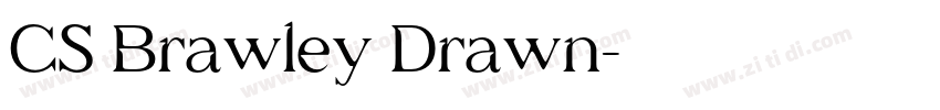 CS Brawley Drawn字体转换 CS Brawley Drawn字体转换
